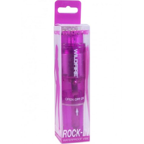 Фиолетовая водонепроницаемая виброракета Wildfire Rock-In Waterproof Massager