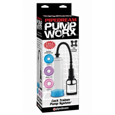 Вакуумная помпа Pump Worx Cock Trainer Pump System с цветными вставками